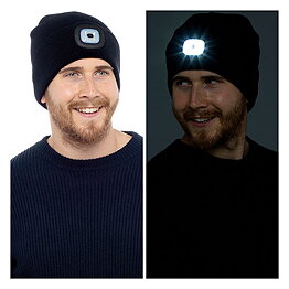 Beanie mössa LED  - Svart 