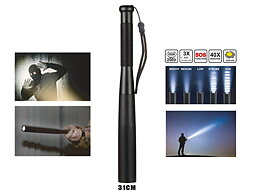 Ficklampa 31 cm -  SuperZoom / 40x / SOS / 