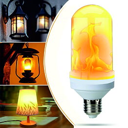 Flammande LED-lampa 