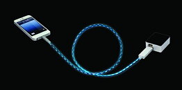 iPhone 4/4s Laddare med LED belysning