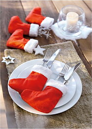 Bestickhållare julstrumpor - 2 delar
