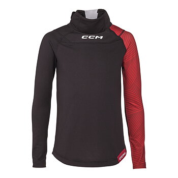 CCM Base Layer Neck Guard Shirt - Jr