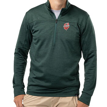 Bauer FLC TEXT 1/4 Zip Tröja Grön - Sr