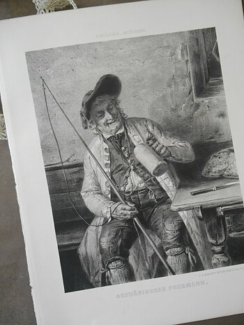 ANTIK ORIGINALLITOGRAFI - SCHWÄBISCHER FUHRMANN