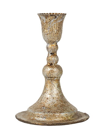 LITEN GULDFÄRGAD LJUSSTAKE