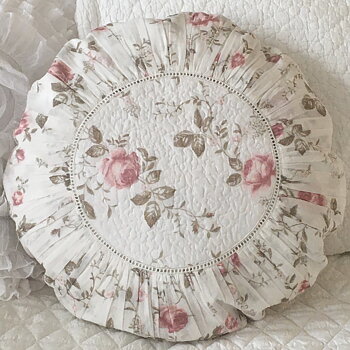 RUNT KUDDFODRAL MED ROSOR