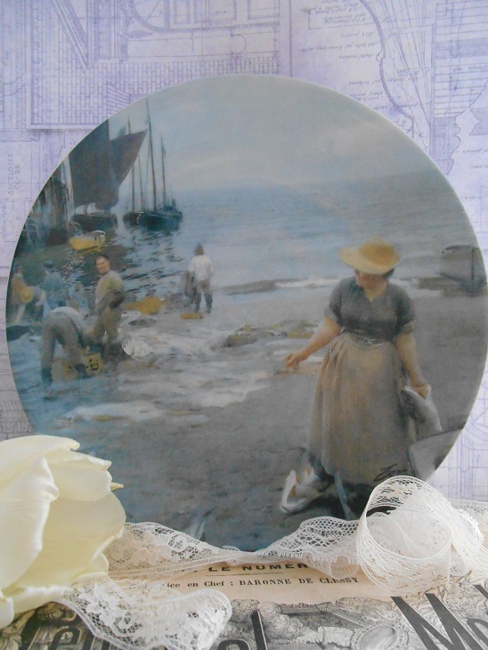 VACKER SAMLARTALLRIK - FISKMARKNAD I ST. IVES