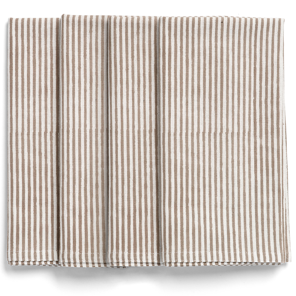 TYGSERVETT STRIPE LIGHT BROWN