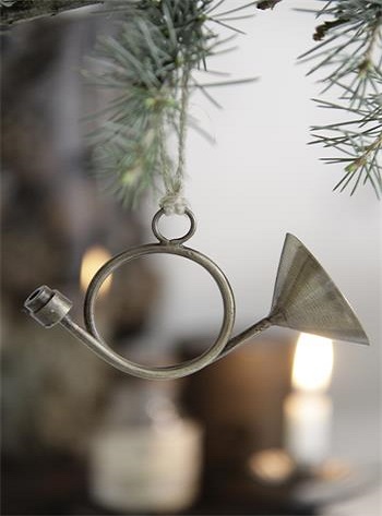 LITET ANTIKGULDFÄRGAT HORN