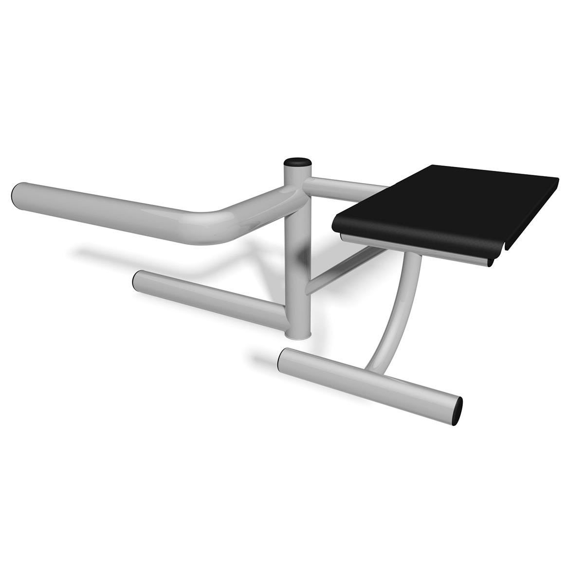 Utomhus Gymmaskin för Situps med Ryggstöd
