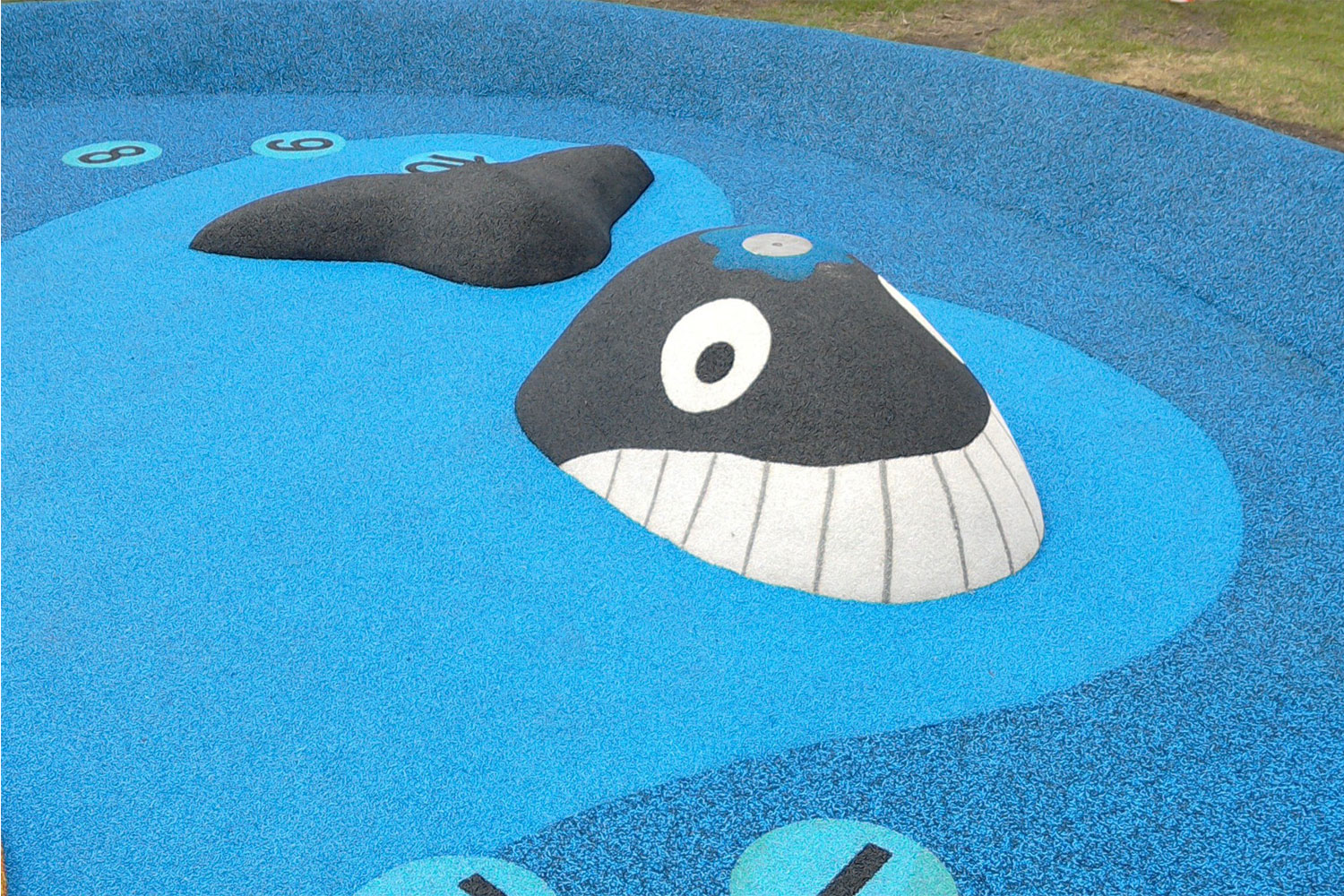 Whale med fontän 3D