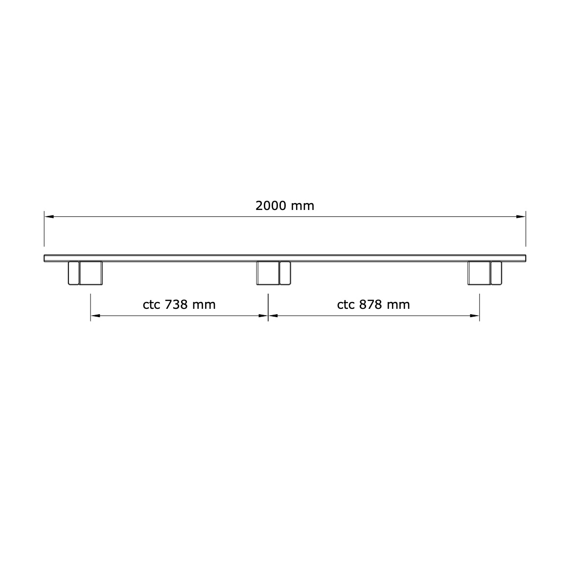 Plattform 2x1m - 4