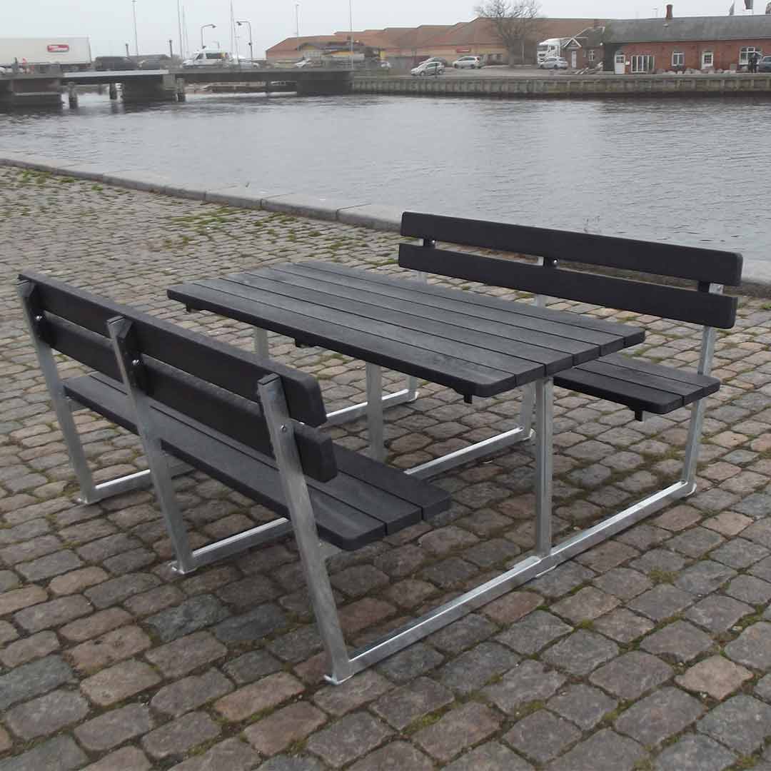 PARK bænke-sæt i Genbrugsplast