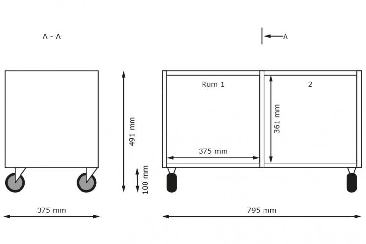 Mobil Kubus reol 2 rum - 4
