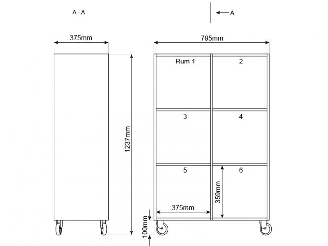 Mobil Kubus reol 6 rum - 4
