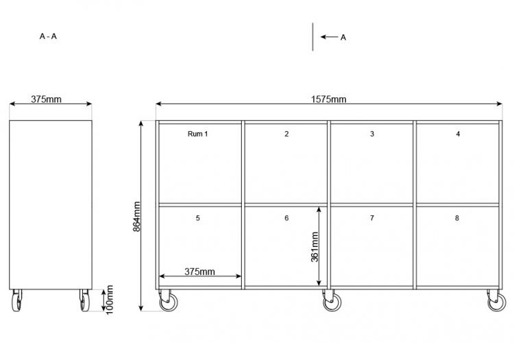 Mobil Kubus reol 8 rum - 4