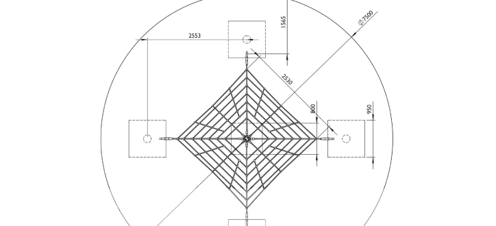Klätterpyramid 3,0 meter - 3