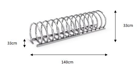 Rustfrit stål cykelstativ 14 - 3