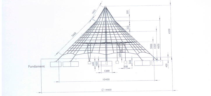 Klatrepyramide 6,5 meter - 2