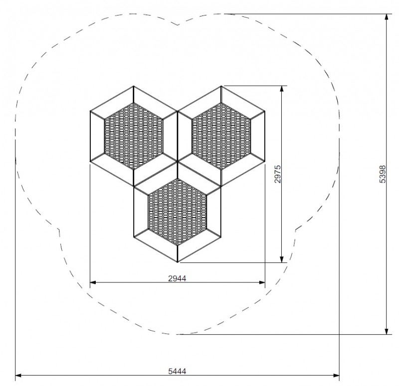 Trampolin Hexo 3B - 4