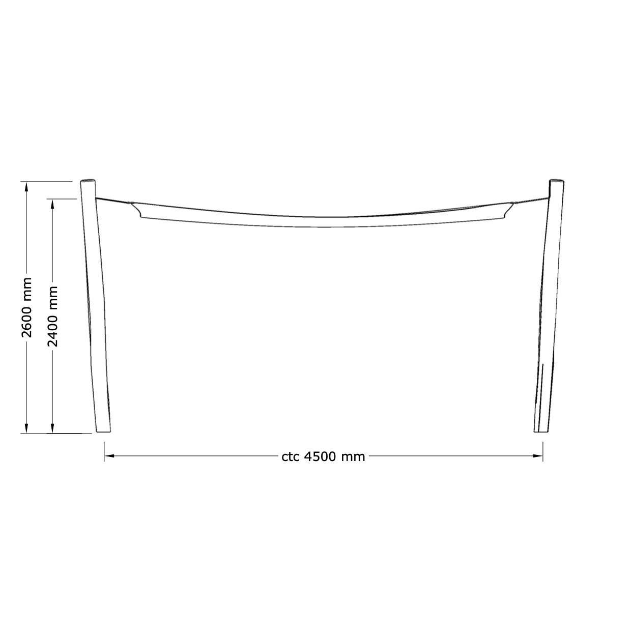 Solsegel - 3 x 4 m - 4