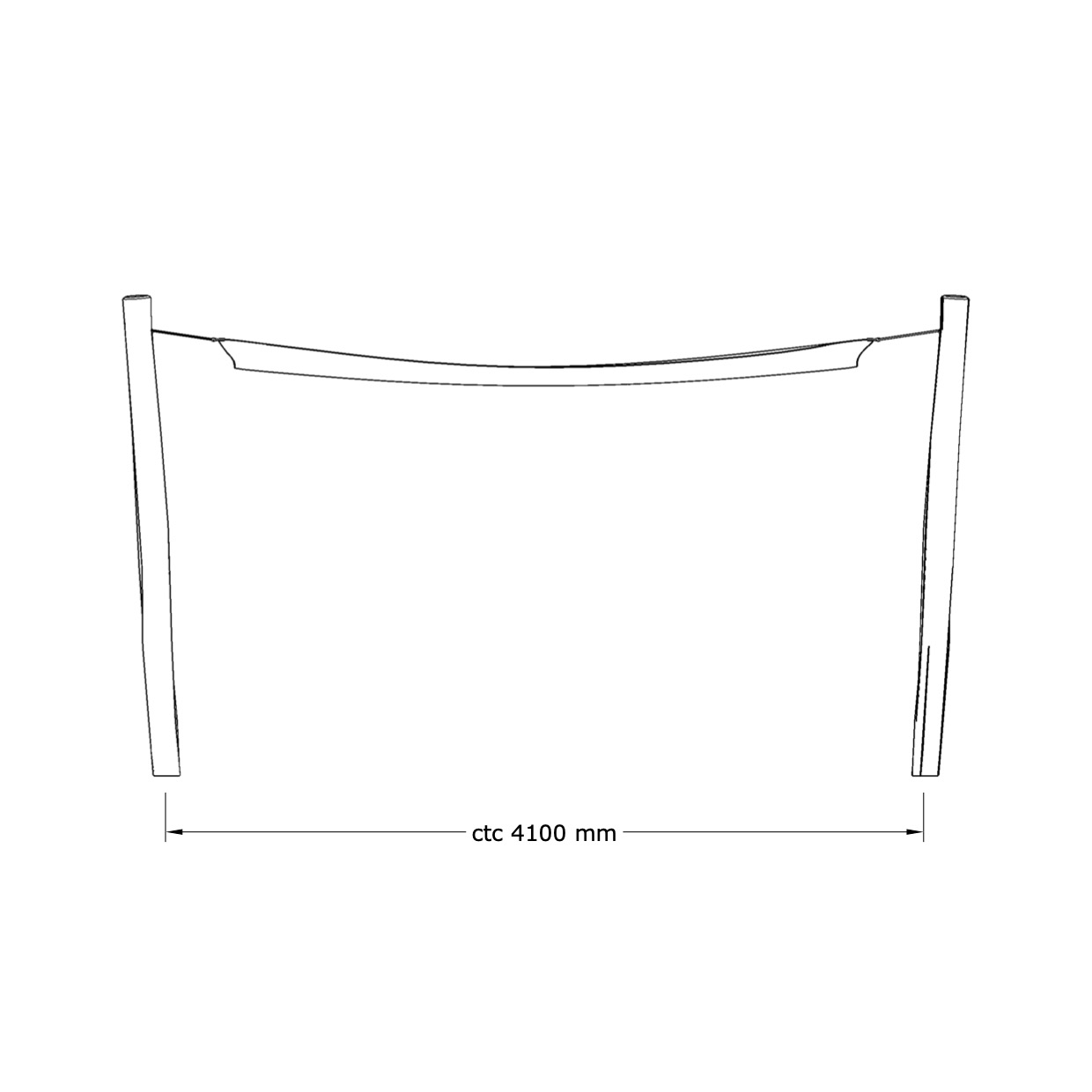 Solsegel - 3,6 x 3,6 m - 5