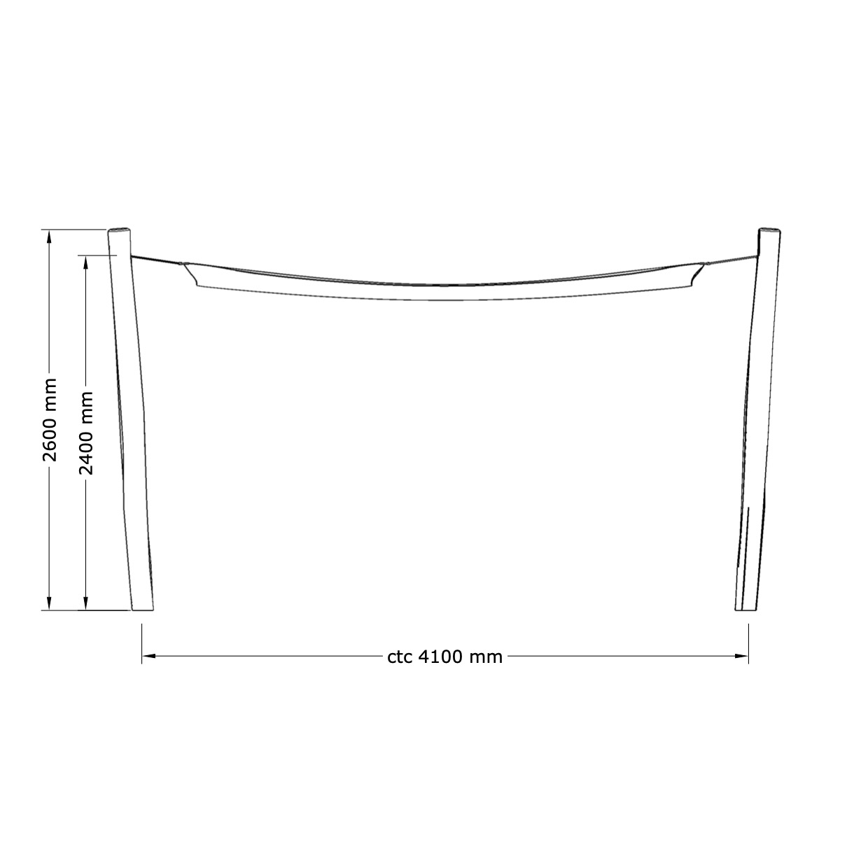 Solsegel - 3,6 x 3,6 m - 4