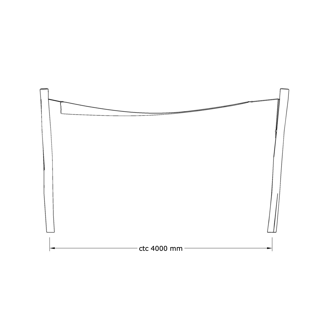 Solsegel - 4 x 4 x 4 m - 5