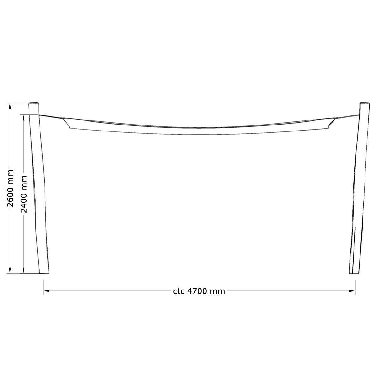 Solsegel - 4,2 x 4,2 m - 2