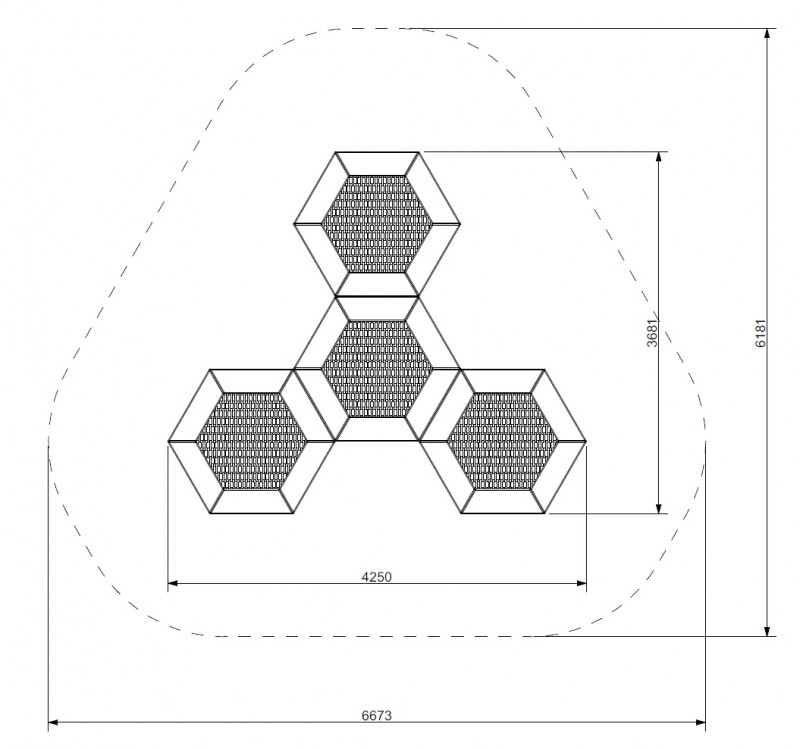 Trampoline HEXO 4B - 4