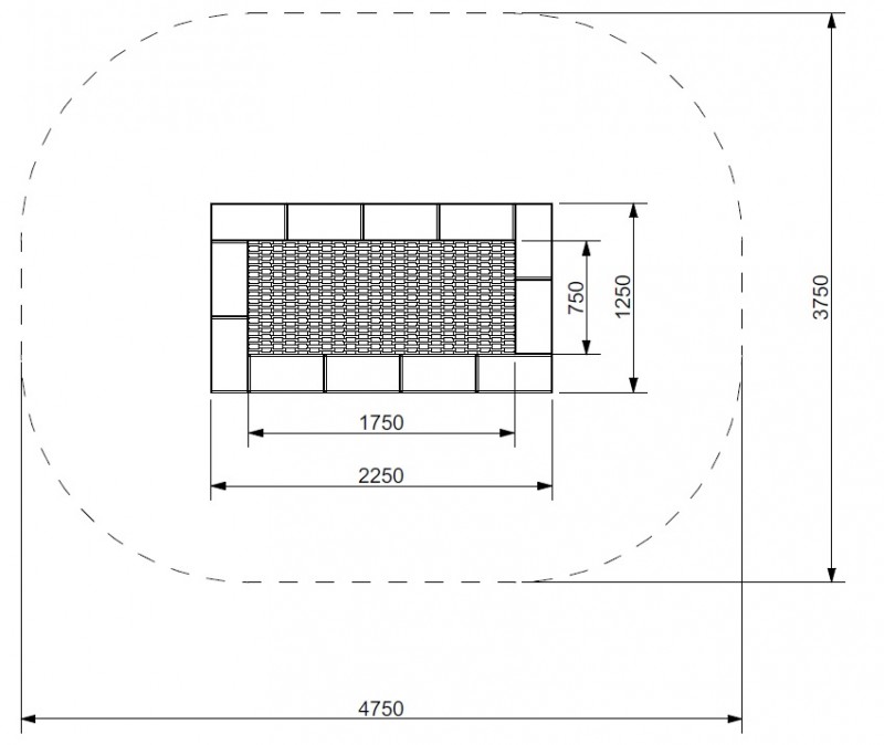 Trampolin Orta 125 x 225 - 3