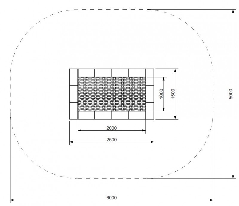 Trampolin Orta 150 x 250 - 3