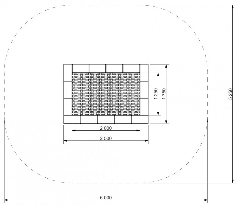 Trampolin Orta 175 x 250 - 3