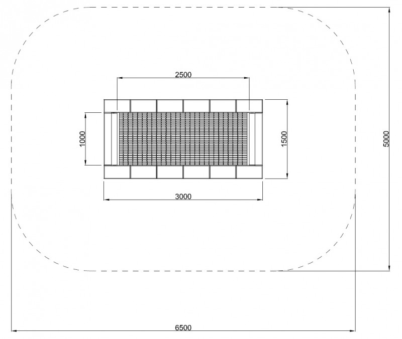 Trampolin Orta-I 150 x 300 - 3