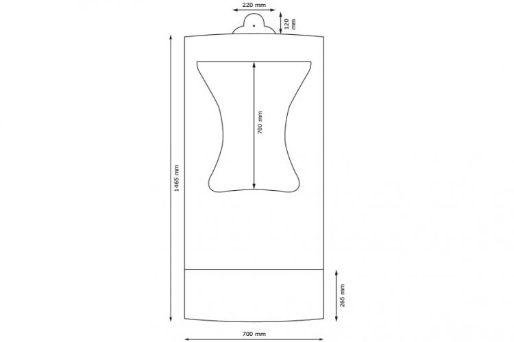 Væghængt bord 1200 stor - 3