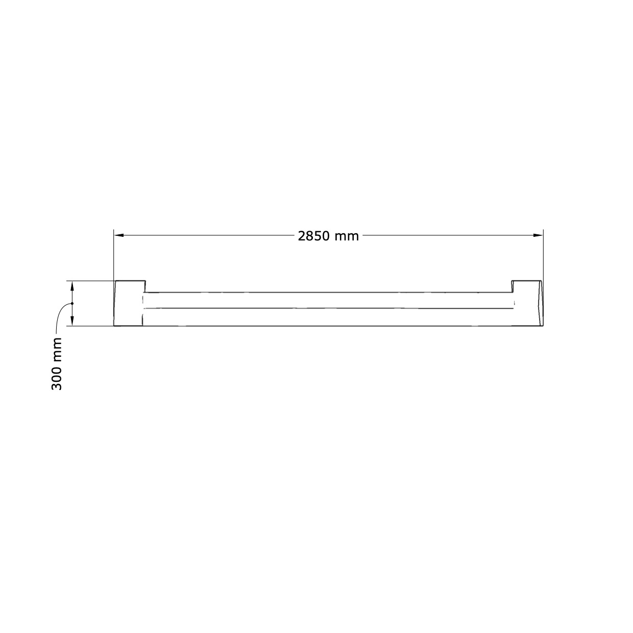 Sandkasse robinia kvadratisk S - 3