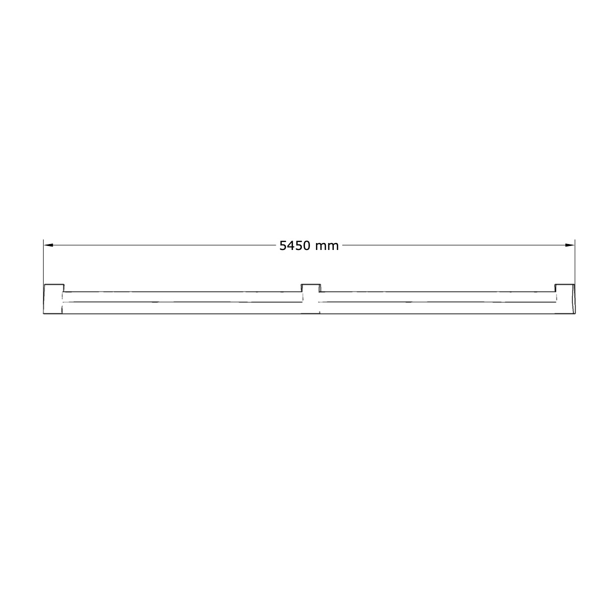Sandkasse robinia kvadratisk L - 4