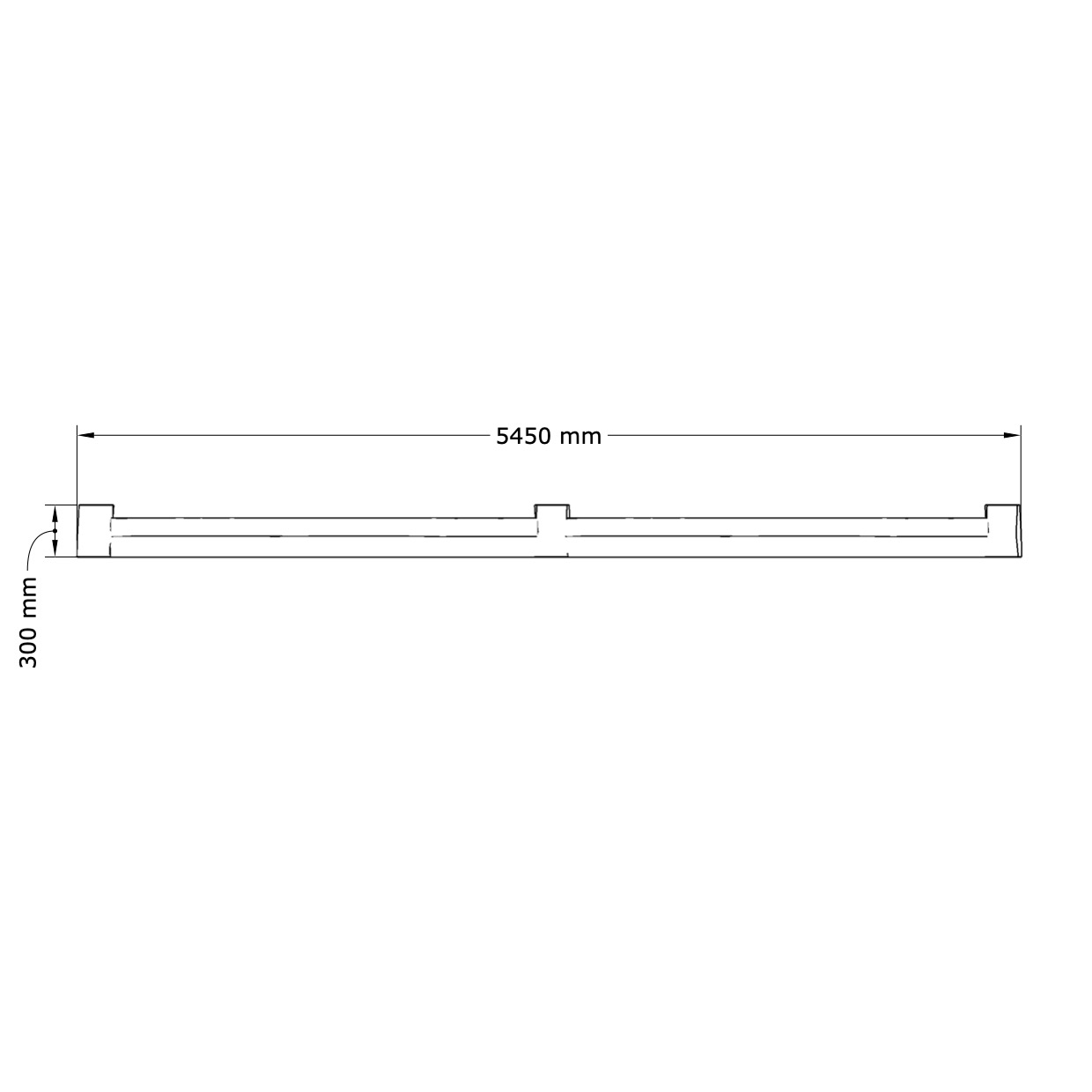 Sandkasse robinia kvadratisk L - 3