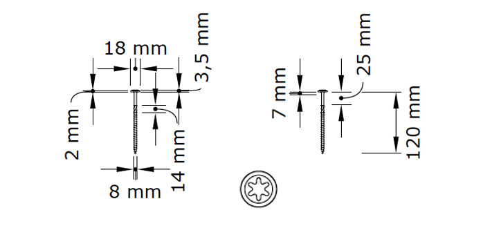 Rustfri specialskrue - 5