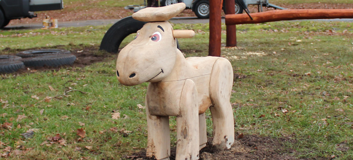 Treskulptur Liten eventyrelg - 3