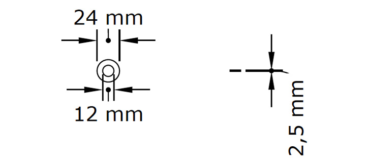 Planskive M12 - 2