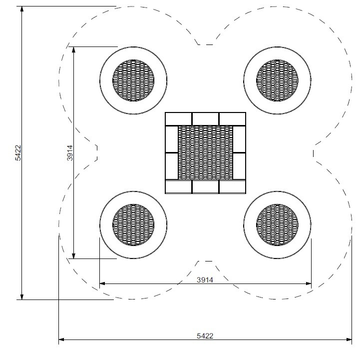 Trampolin TUTO 4 - 4