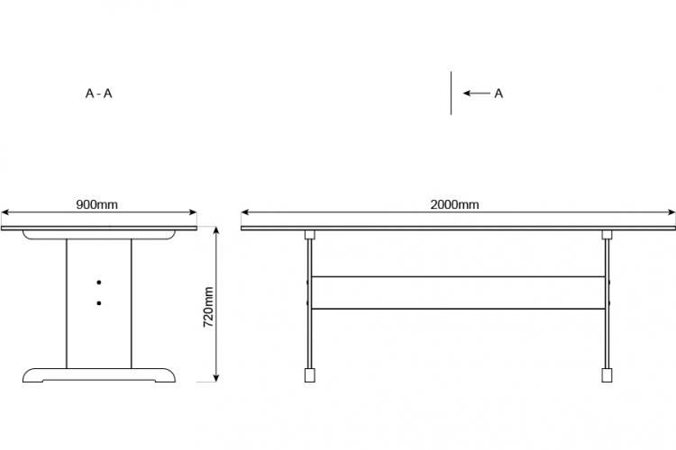 Bord 900x2000mm. - 3