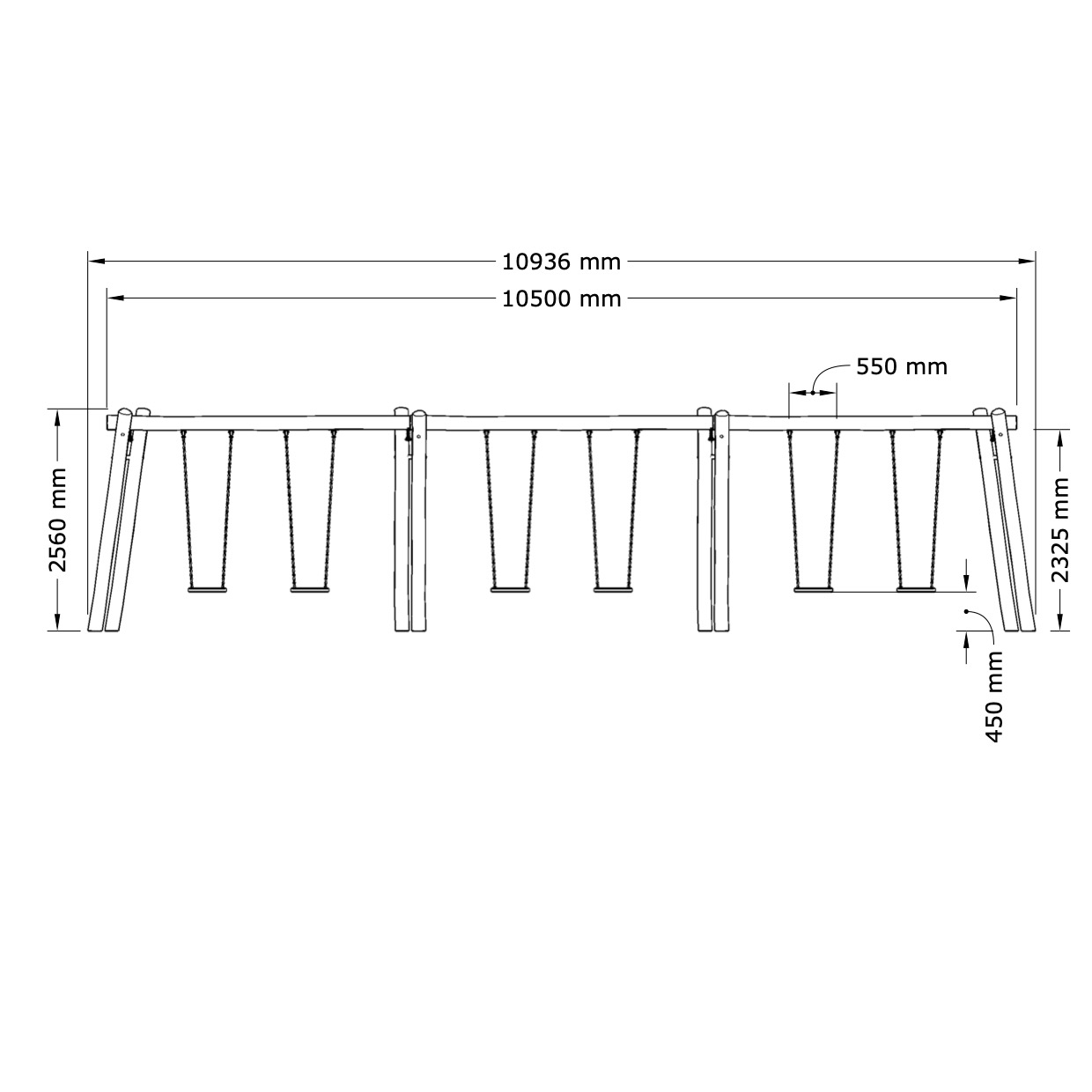 Robinia Gunga 3 Fack Standard - 4