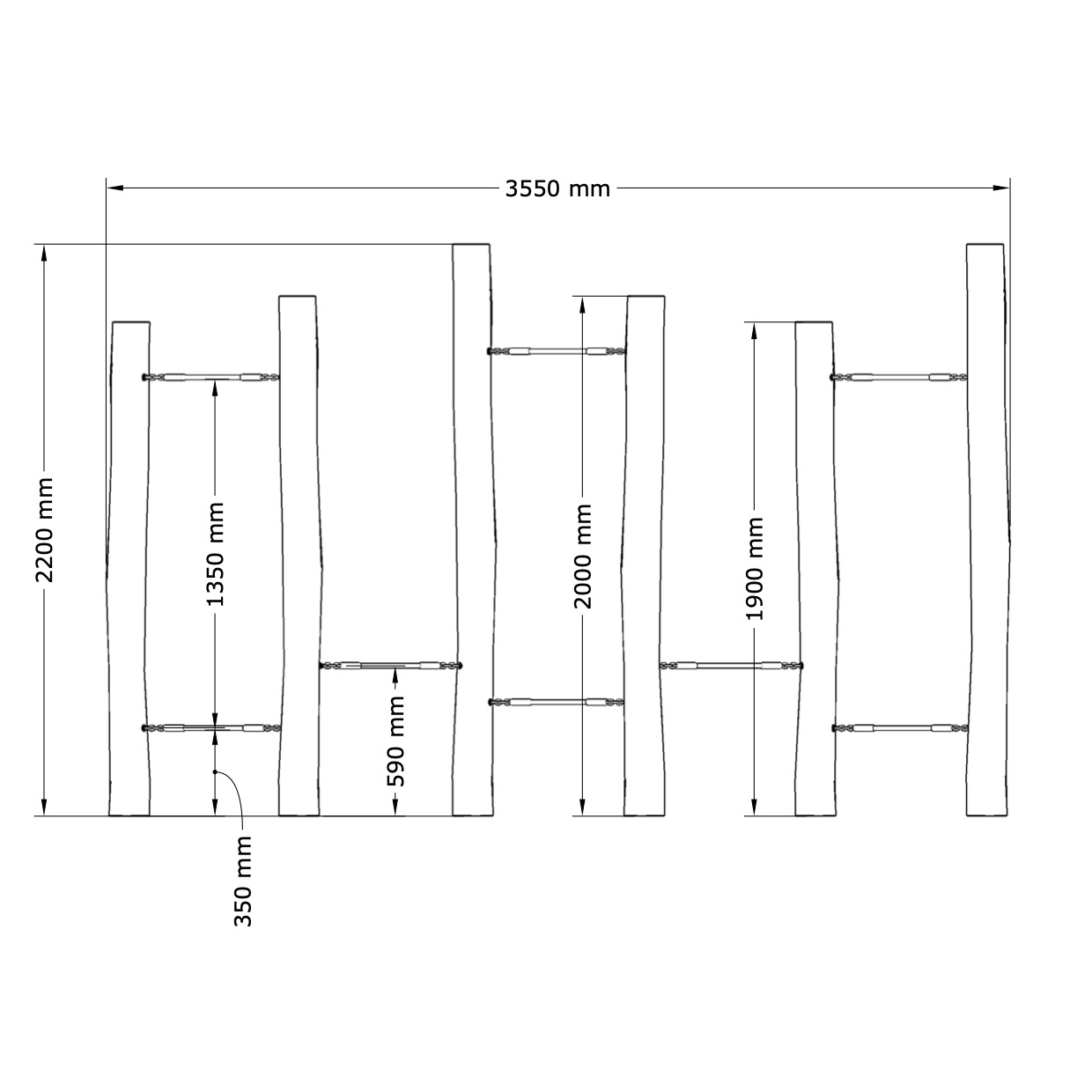 Klätterrep zick zack - 4