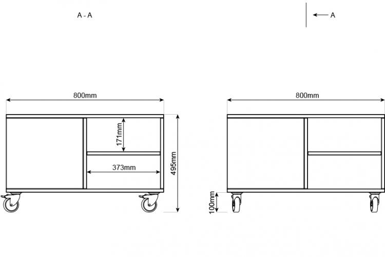 Mobilt legebord med 8 rum - 3
