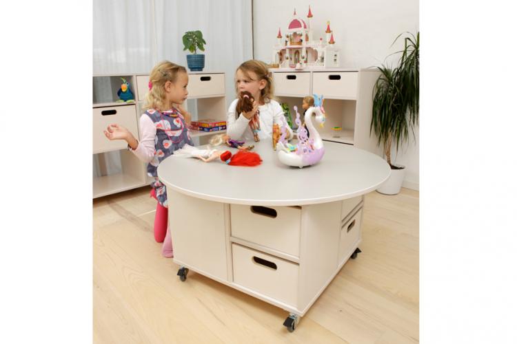 Legebord med rund topplade - 3