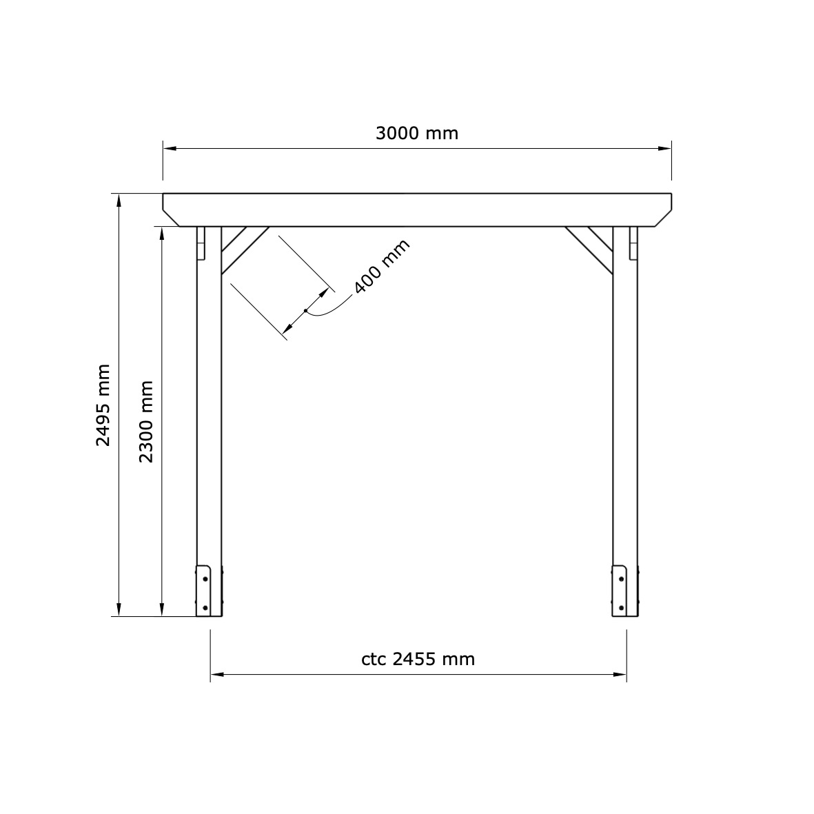 Pergola 3x3m - 3