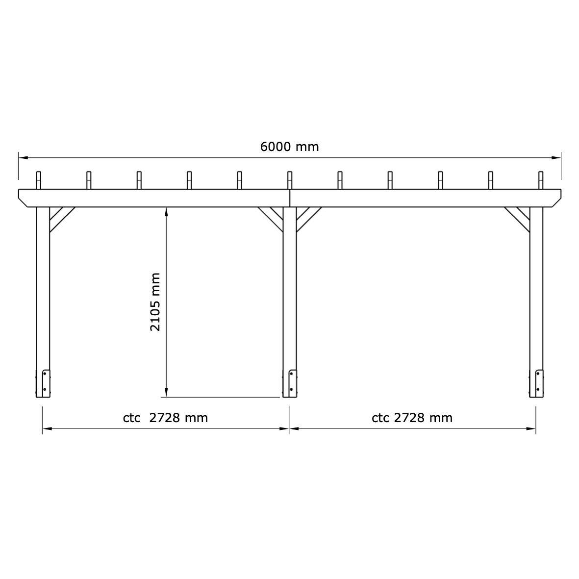 Pergola 3x6m - 4