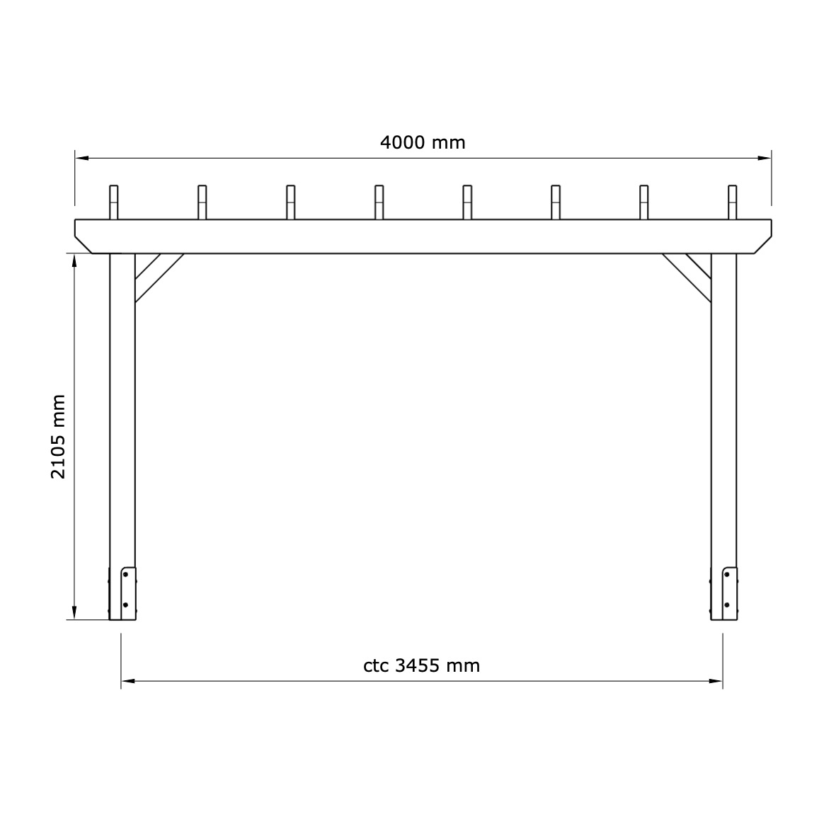 Pergola 4x4m - 4